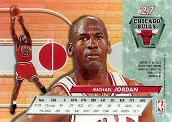 1992-93 Fleer Ultra Michael Jordan #27 Chicago Bulls