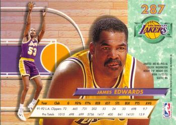 1992-93 Fleer Ultra James Edwards  #287 Los Angeles Lakers