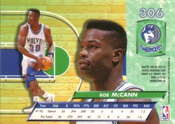 1992-93 Fleer Ultra Bob McCann RC #306 Minnesota Timberwolves
