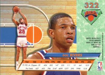 1992-93 Fleer Ultra Doc Rivers  #322 New York Knicks