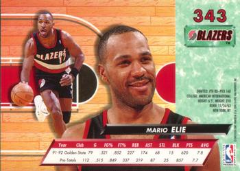 1992-93 Fleer Ultra Mario Elie  #343 Portland Trail Blazers