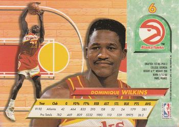 1992-93 Fleer Ultra Dominique Wilkins #6 Atlanta Hawks