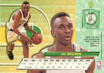 1992-93 Fleer Ultra Dee Brown #9 Boston Celtics