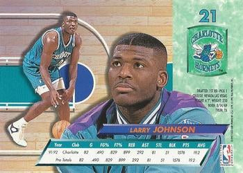 1992-93 Fleer Ultra Johnny Newman #22 Charlotte Hornets
