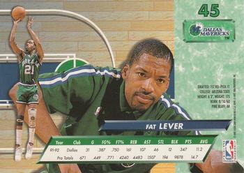 1992-93 Fleer Ultra Fat Lever #45 Dallas Mavericks