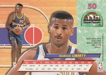 1992-93 Fleer Ultra Marcus Liberty #50 Denver Nuggets