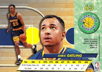 1992-93 Fleer Ultra Chris Gatling #63 Golden State Warriors