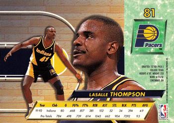 1992-93 Fleer Ultra LaSalle Thompson #81 Indiana Pacers