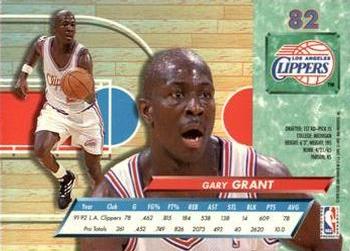 1992-93 Fleer Ultra Gary Grant #82 Los Angeles Clippers