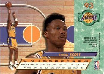 1992-93 Fleer Ultra Byron Scott #93 Los Angeles Lakers