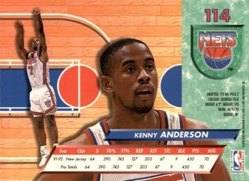 1992-93 Fleer Ultra Kenny Anderson #114 New Jersey Nets