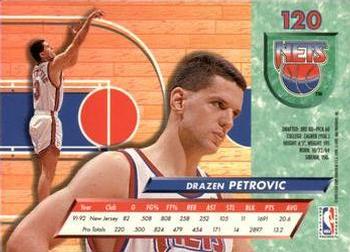 1992-93 Fleer Ultra Drazen Petrovic #120 New Jersey Nets