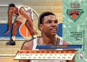 1992-93 Fleer Ultra Doc Rivers #125 New York Knicks
