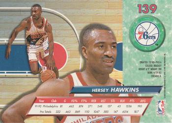 1992-93 Fleer Ultra Hersey Hawkins #139 Philadelphia 76ers