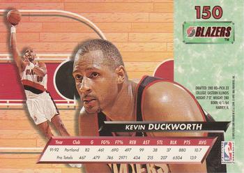 1992-93 Fleer Ultra Kevin Duckworth #150 Portland Trail Blazers