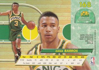 1992-93 Fleer Ultra Dana Barros #168 Seattle SuperSonics
