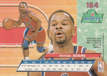 1992-93 Fleer Ultra Michael Adams #184 Washington Bullets