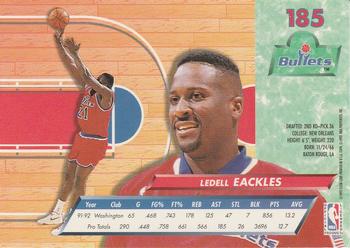 1992-93 Fleer Ultra Ledell Eackles #185 Washington Bullets