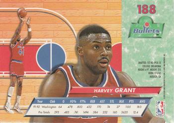 1992-93 Fleer Ultra Harvey Grant #188 Washington Bullets