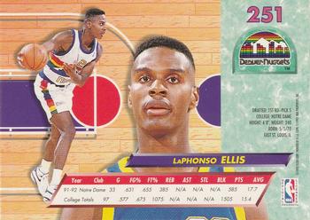 1992-93 Fleer Ultra LaPhonso Ellis RC #251 Denver Nuggets