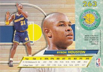 1992-93 Fleer Ultra Byron Houston RC #263 Golden State Warriors