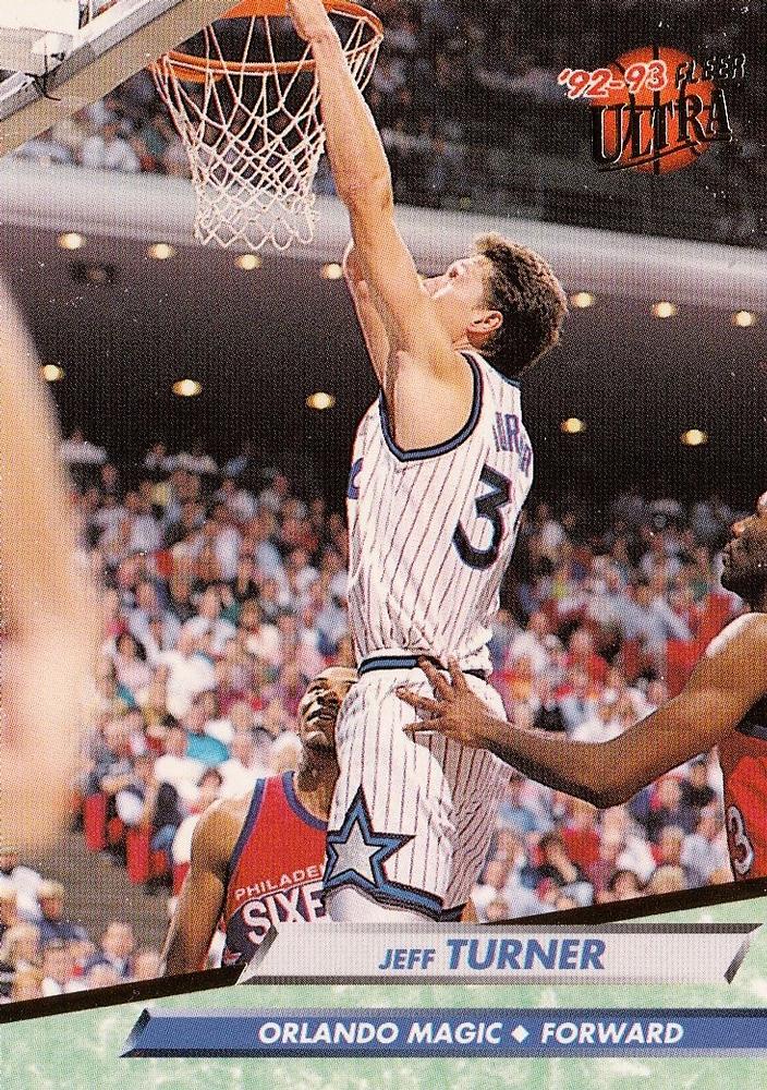 1992-93 Fleer Ultra Jeff Turner  #330 Orlando Magic