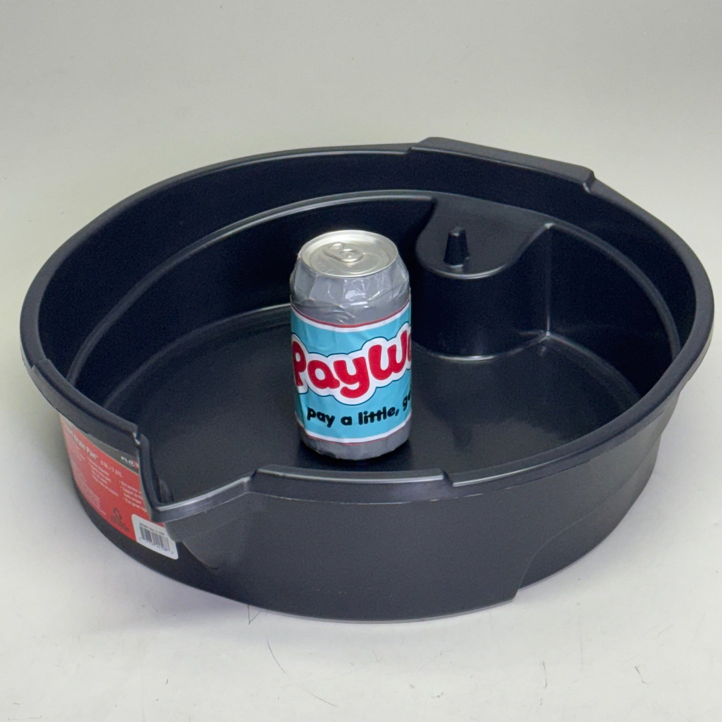 FLOTOOL (12 PACK) 8 Quart Drain Pan Sz 16.5” L x 15” W x 4” H, Black 42108MI