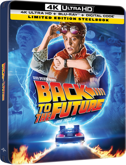 Back to the Future Limited Edition Steelbook (4K Ultra HD + Blu-ray™ + Digital Code) [TEMPORARILY PRE-SOLD OUT: Expected Availability October 14, 2025!]