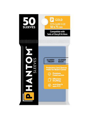 Phantom Sleeves: Gold Size (50mm x 75mm) 50 ct
