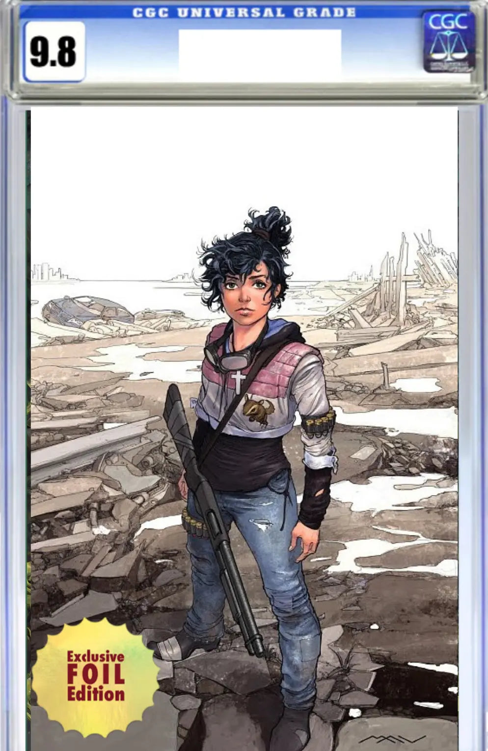 White Sky #1 2ND Print - ECC Exclusive Virgin FOIL