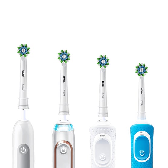 Oral-B Replacement Brush Heads Cross Electric Actin 10 Pack - White
