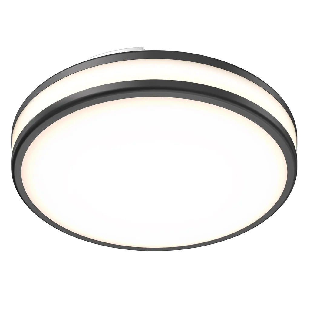 Artika Hemisphere 15” LED Flush Mount Light Fixture Brushed Nickel (Open Box)