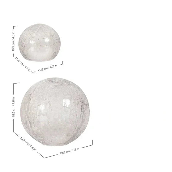 Evergreen LED Glass Cubes and Spheres Towers, Set of 3