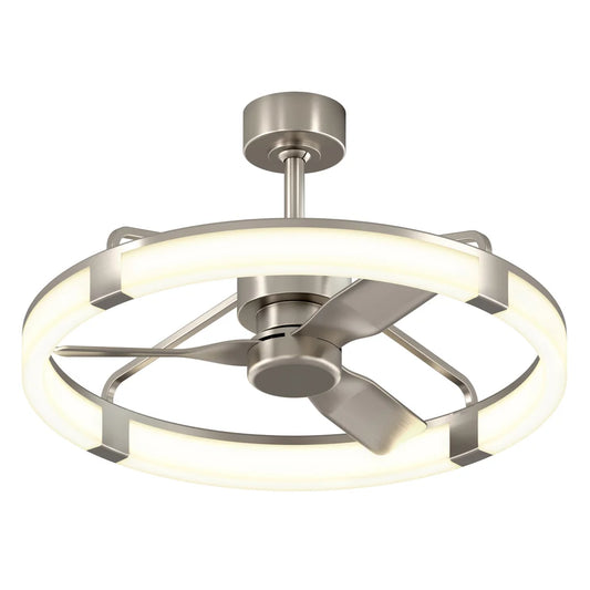 Artika Sunnyvale 28” Fandelier with Remote  Brushed Nickel