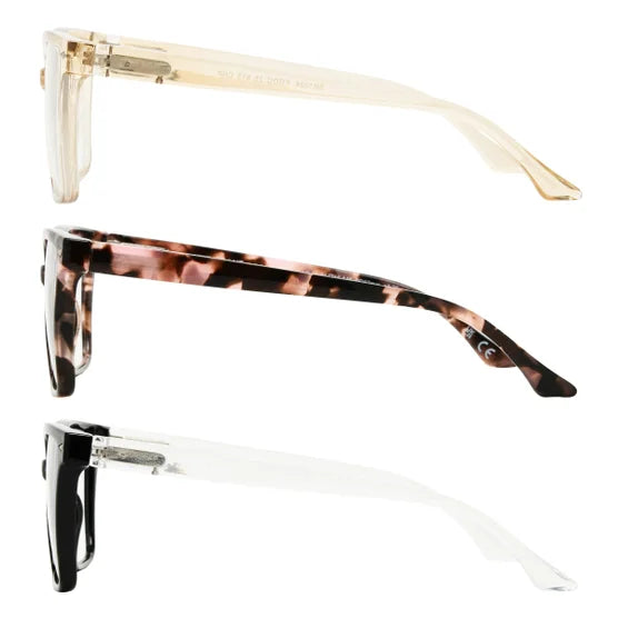Design Optics by Foster Grant #813 Oversized Square Reading Glasses, 3-pack +2.75