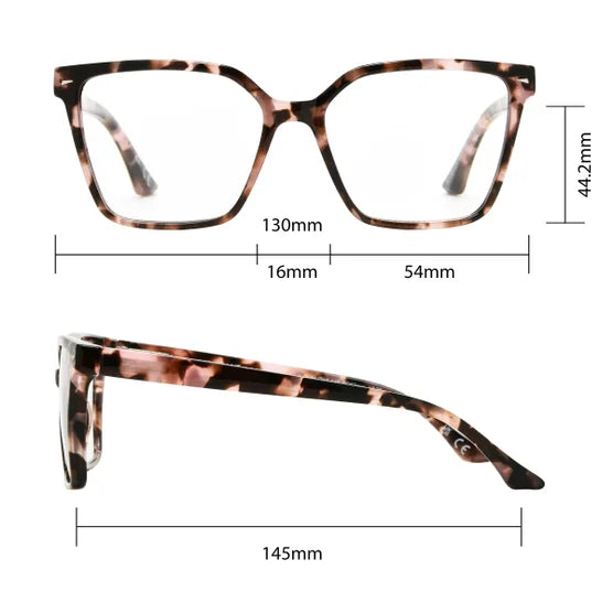 Design Optics by Foster Grant #813 Oversized Square Reading Glasses, 3-pack +2.75