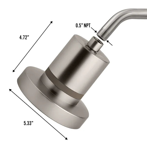 The Jolie Filtered Showerhead Bundle with Replacement Filters Brushed Stainless Steel