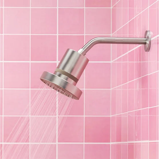 The Jolie Filtered Showerhead Bundle with Replacement Filters Brushed Stainless Steel
