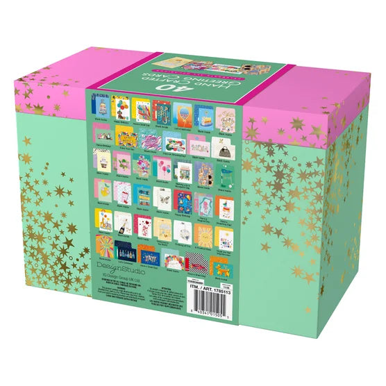 Hand Crafted All Occasion Greeting Card Collection, 40-count