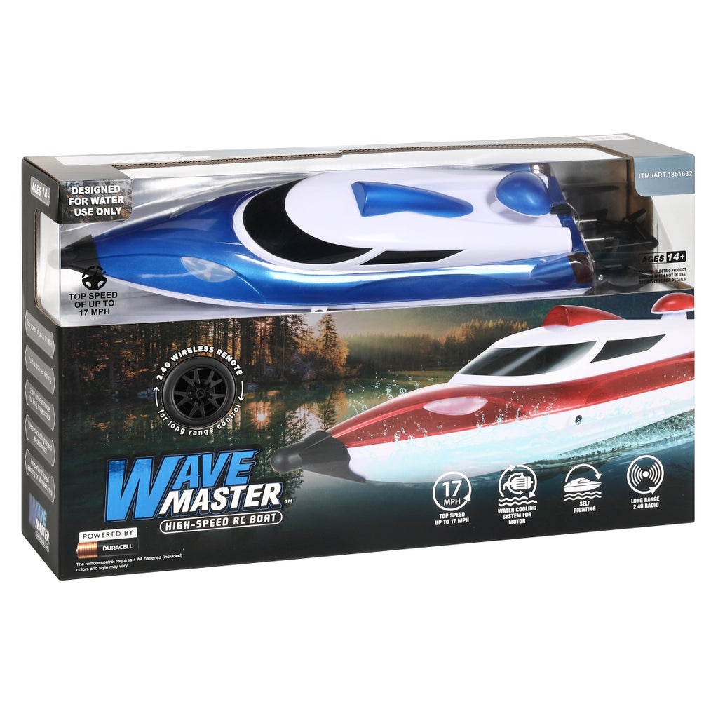 Wave Master High-Speed RC Boat - Assorted Color