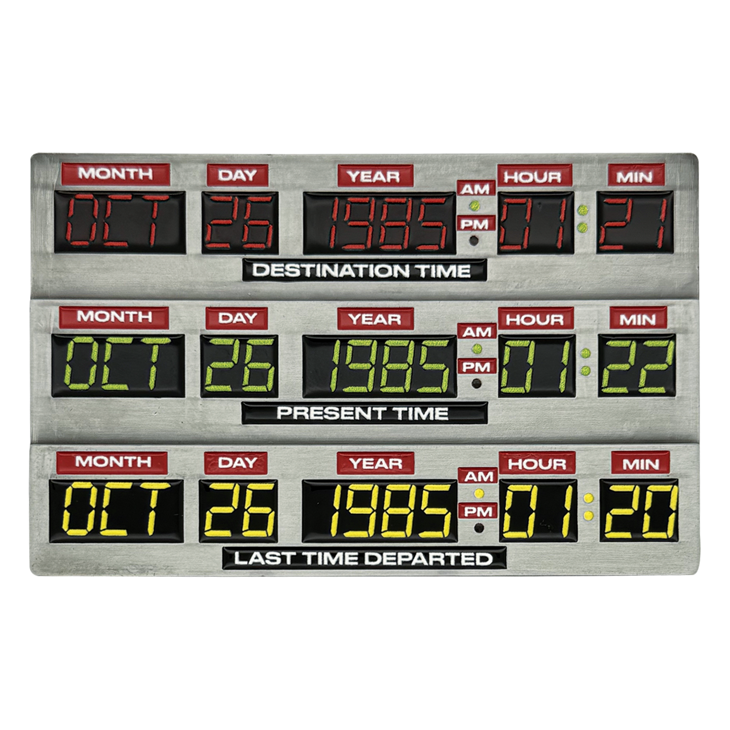 Back to the Future 40th Anniversary Time Circuits Ingot