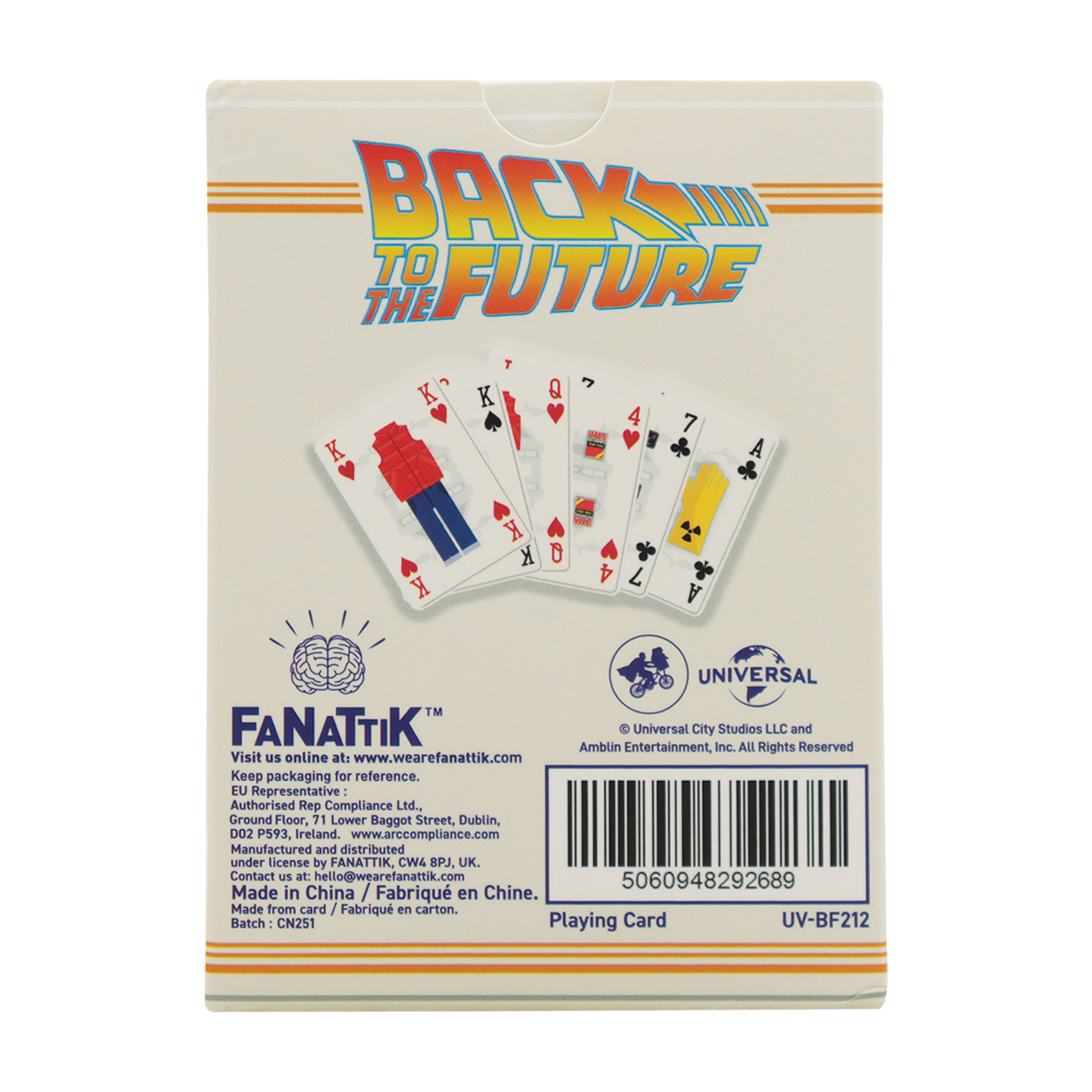 Fanattik Back to the Future Playing Cards