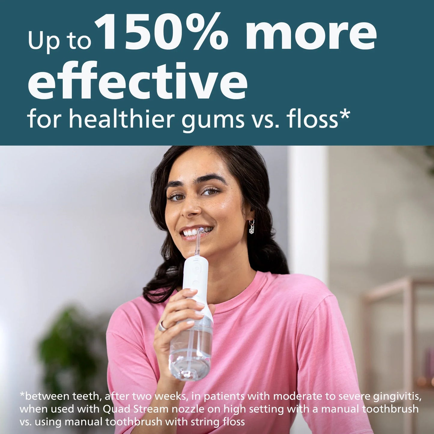 Philips Sonicare Cordless Rechargeable Power Water Flosser, 2-pack