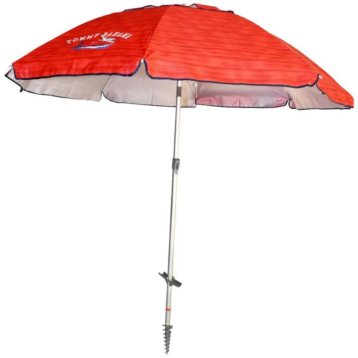 Tommy Bahama 7.5' Red Strip Beach Umbrella