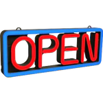 Pro-Lite LED Open Sign, Multicolor, 22"L x 8.25"H
