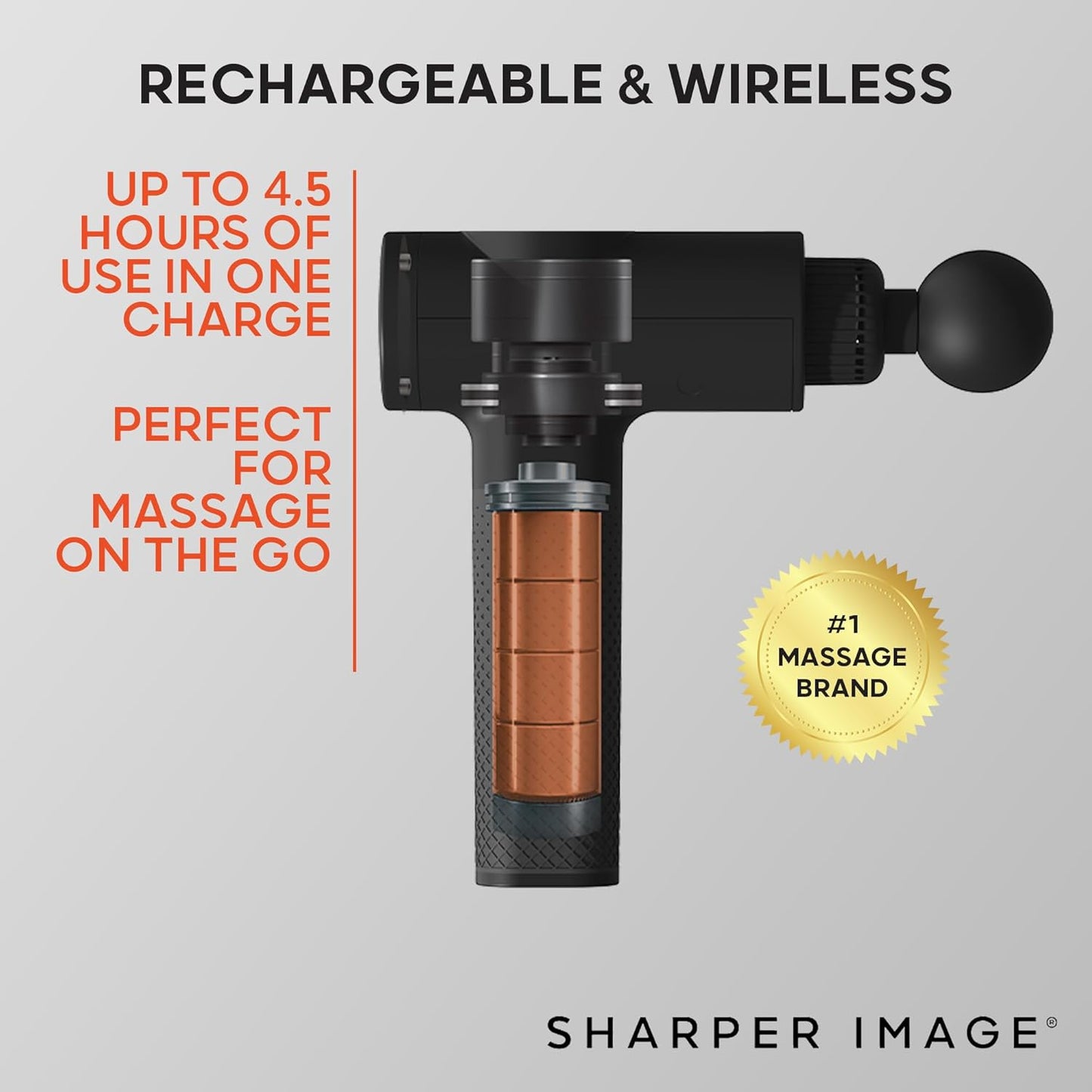 Sharper Image Deep Tissue Percussion Massage Gun