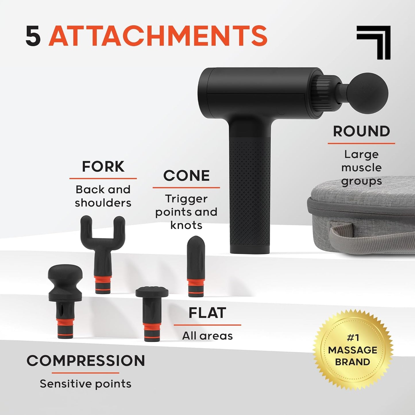 Sharper Image Deep Tissue Percussion Massage Gun