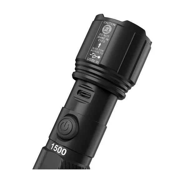 Duracell Hybrid Flashlight, 1500 Lumens, 4 ct