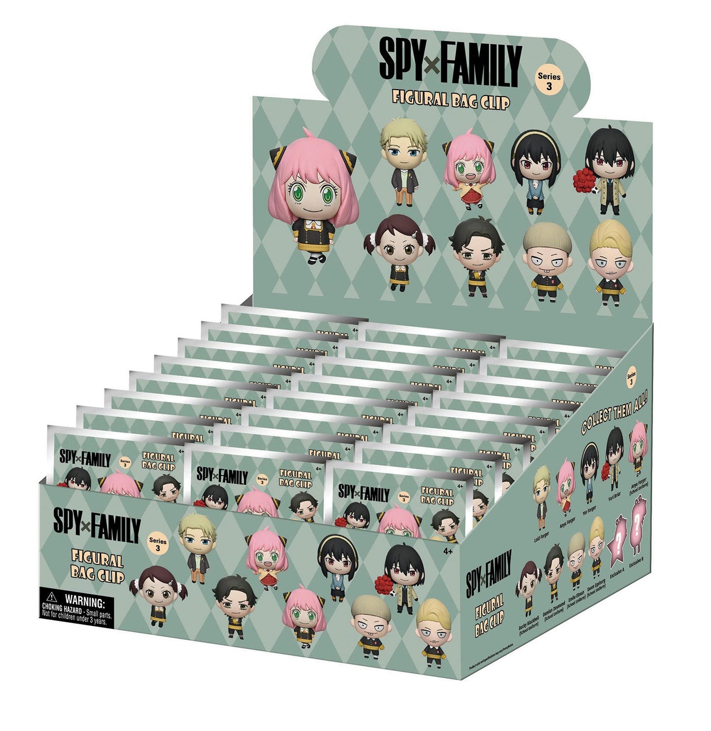 Spy x Family 3D Foam Bag Clip, Series 3 Blind Bag