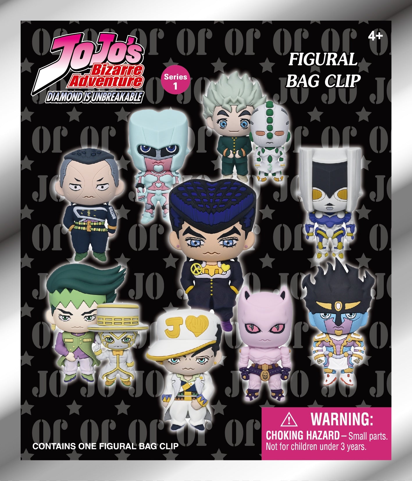 Jojo’s Bizarre Adventure 3D Foam Bag Clip, Series 3 Blind Bag
